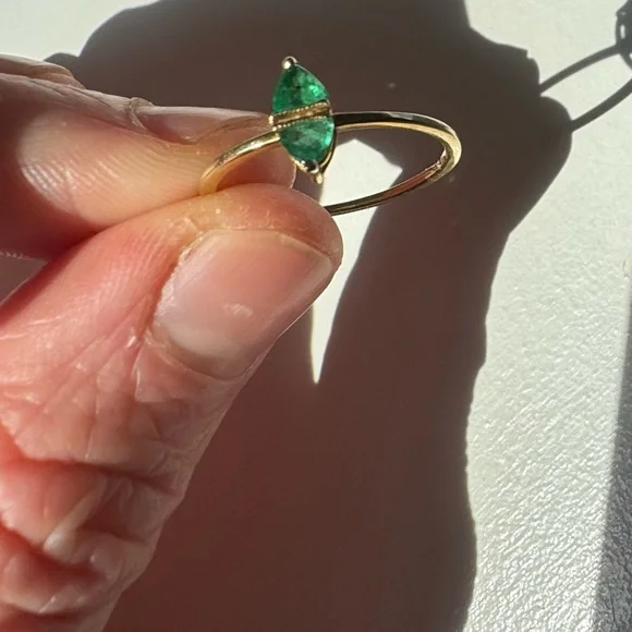 Ila Collection Nessa Ring with Emeralds